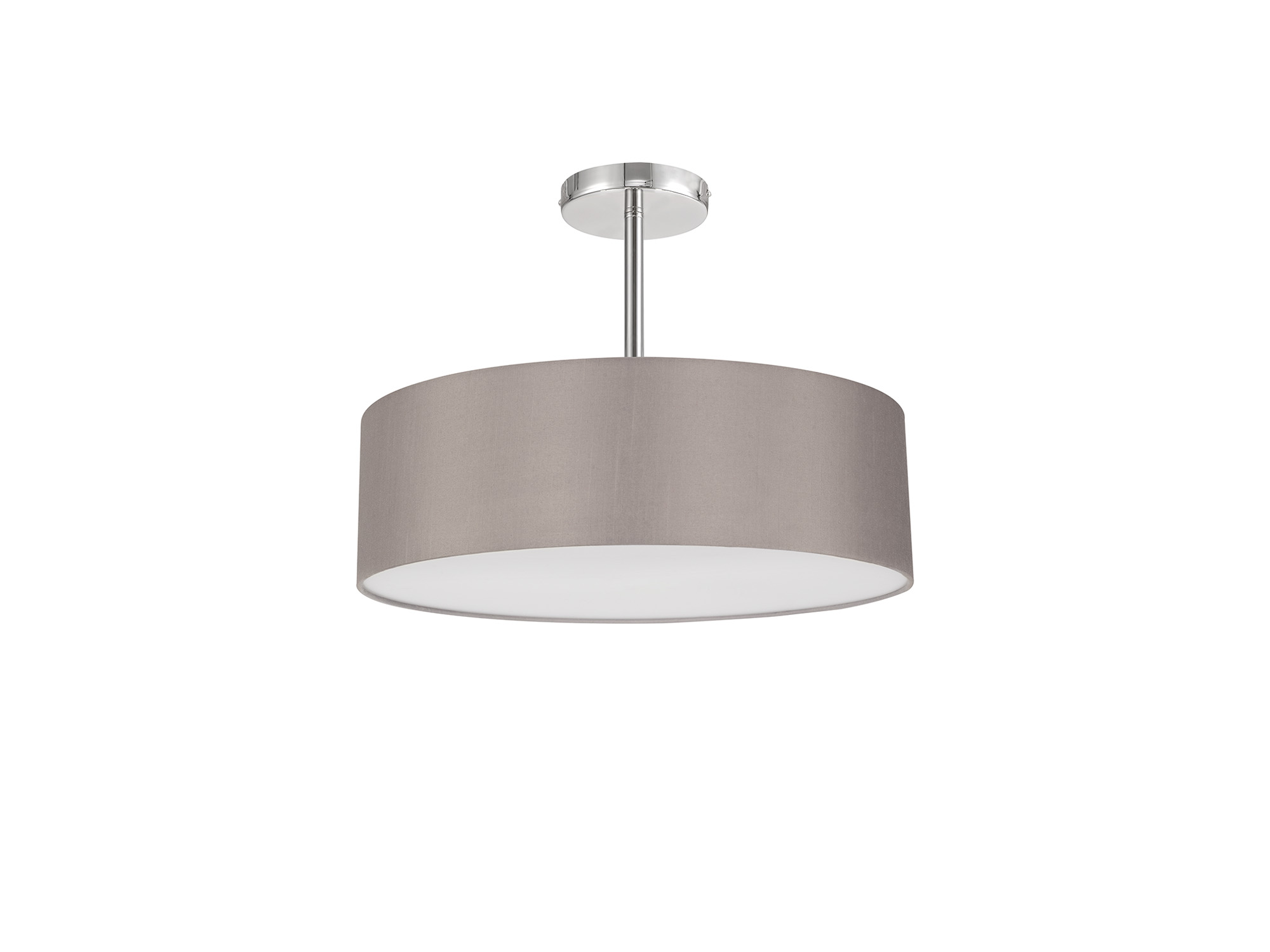 Baymont 45cm Semi Flush 5 Light Polished Chrome, Grey DK0726  Deco Baymont
